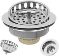 Kitchen Sink Drain 3-1/2 Inch Kitchen Drain Assembly by Exakey