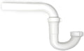 1 1/4" P Trap Kitchen Sink Bathroom, Fits 1 1/4" White Plastic Tubular by ProBuildersHardware