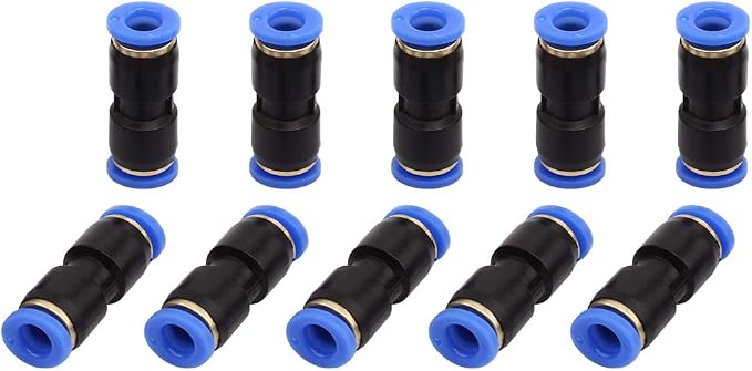 SNS 5/16" Tube OD Plastic Straight Union Pipe Tube Fitting Straight Pneumatic by SNS
