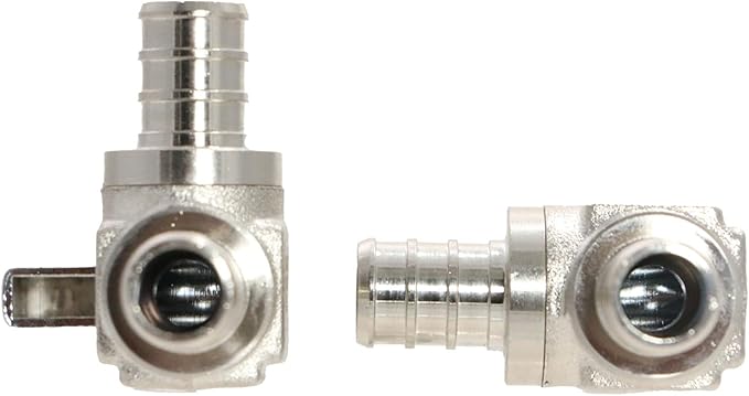 1 Pack XFITTING 1/2 in Pex Mini Shut Off Angle Ball Valve, Full Port - Image 6