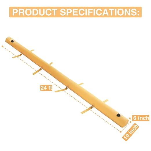 24 ft Flood Barrier for Home, Reusable Outdoor Water Barriers, Water Barrier - Image 3