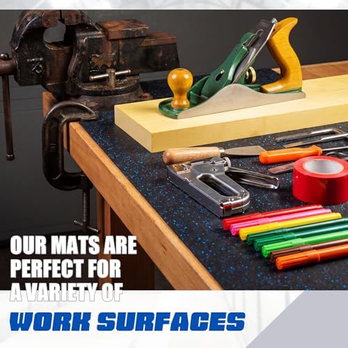 Drydiet Rubber Workbench Mat 24x82 Inch / 2x6.8 Feet, Heavy-Duty Work Bench Mat - Image 5
