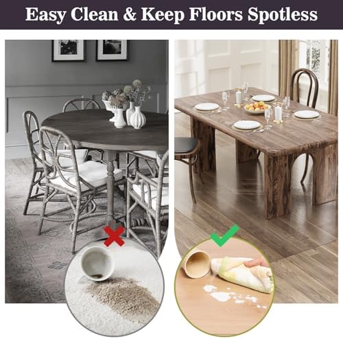 2'×6' Frosted Clear Vinyl Runner Rug - Image 2
