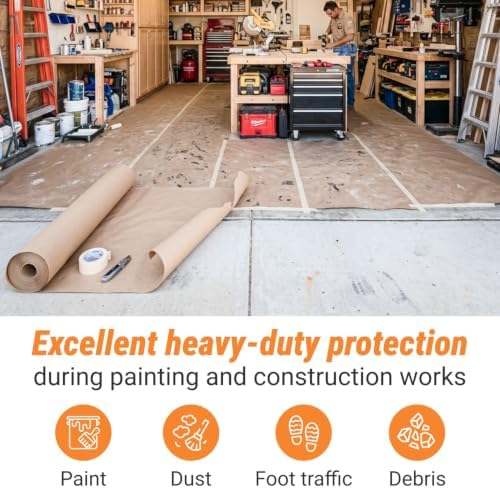 Floor Protection Natural Brown Rosin Paper 36" x 166 ft - Image 6
