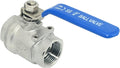 DAN SPEED 3/4" NPT Female 316 Stainless Steel Full Port Ball Valve Vinyl Handle by DANSPEEDBALLVALUES
