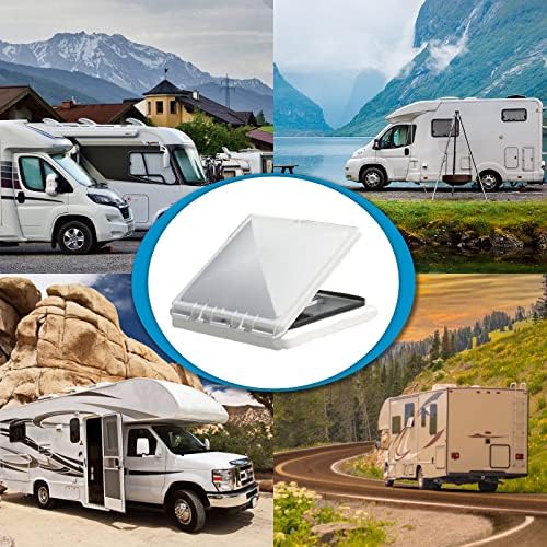 HOMEE Rv Roof Vent Cover Replacement 13 x13 inch Universal White Vent Lid - Image 6