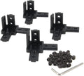 4PCS Black 3-Way End Corner Bracket Connector by Befenybay