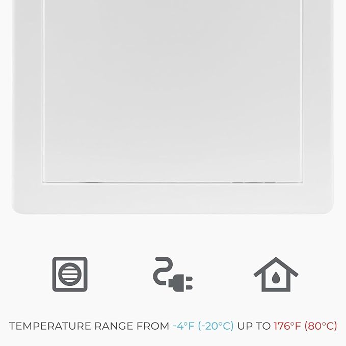 8x16 Inch White Access Panel for Drywall – ABS Plastic Square Wall, Ceiling - Image 6