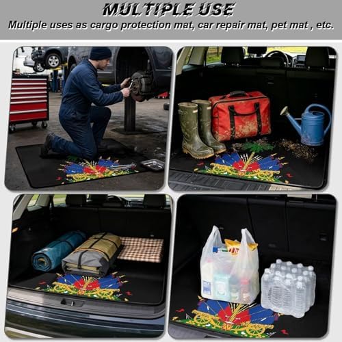 Haiti Flag Heavy Duty Trunk Mat 29"x39" - Image 3