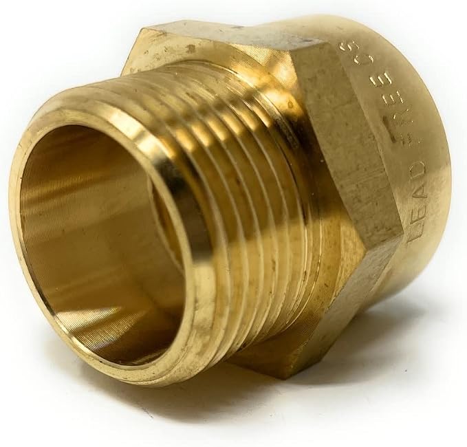 Cascada Lead-Free Brass Adapter, G Thread British BSPP Male to NPT Female |) - Image 5