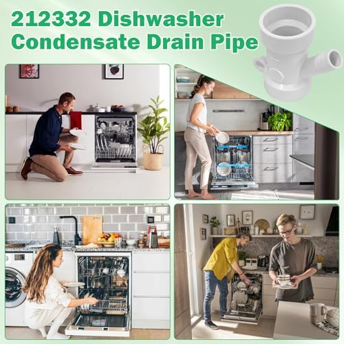 212332 PVC Dishwasher Condensate Line Drain Pipe Dishwasher Appliance Wye - Image 6