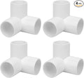 4Pack 1-1/2IN 3-Way Elbow PVC Fittings Furniture Grade SCH40 1.50" Tee 3 Way by Lswteiz