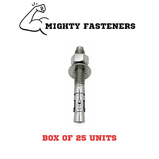 Mighty Fasteners Wedge Anchors – Heavy-Duty 304 Stainless Steel Expansion Bolts - Image 3
