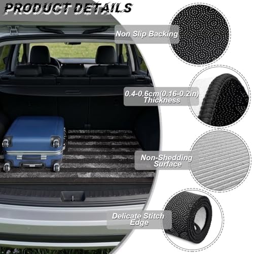 Black Flag Car Trunk Mat Universal Fit 29"x39" - Image 6