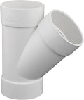 3" PVC 45 Degree Wye DWV Sanitary Y-TEE Street Drain Waste white | Vent PVC by Unknown