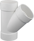 1.5" PVC 45 Degree Wye DWV Sanitary Y-TEE Street Drain Waste white | Vent PVC by Unknown