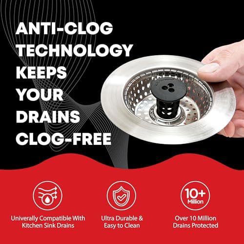 SinkShroom Revolutionary Clog-Free Sink Strainer Basket, Stainless Steel - Image 6