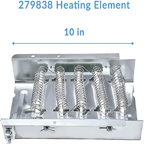 279838 Heating Element for Kenmore Dryer Compatible Whirlpool Wed4815ew1 - Image 2
