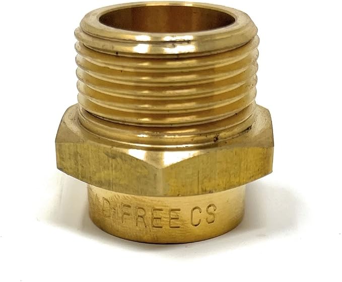 Cascada Lead-Free Brass Adapter, G Thread British BSPP Male to NPT Female) by CascadaShowers