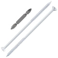 WenSilon 1/4" x6 White Concrete Screw Anchor White Flat Head by Wensilon