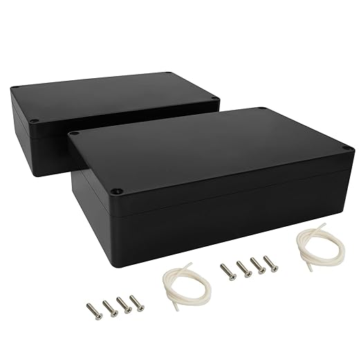 Project Box ABS Plastic Junction Box IP65 Waterproof Hobby Box Electrical Boxes by LeMotech