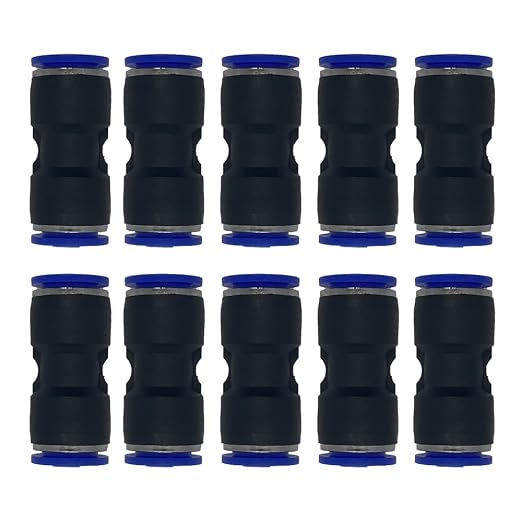 zjxed 12mm OD x 12mm OD Pneumatic quick Connector Push to Connect fittings by ROZESAZZ