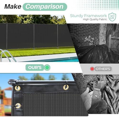SunnyRoyal 5' x 46' Privacy Fence Screen Panel - Image 7
