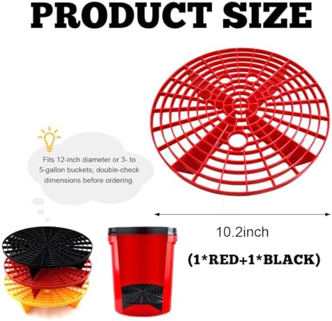 Yourkar 2 PCS Car Wash Bucket Inserts, Plastic Vehicle Wash Bucket Insert - Image 2