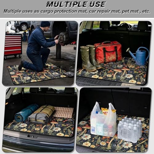 ELEQIN Cargo Mats for Back of SUV Sedan Truck, All Weather Heavy Duty Trunk Mat - Image 3