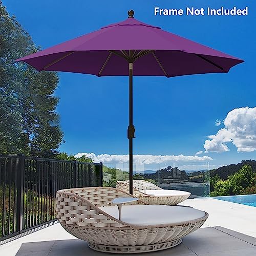 EliteShade USA 10FT Patio Umbrella Replacement Covers 8 Ribs Market Umbrella - Image 2