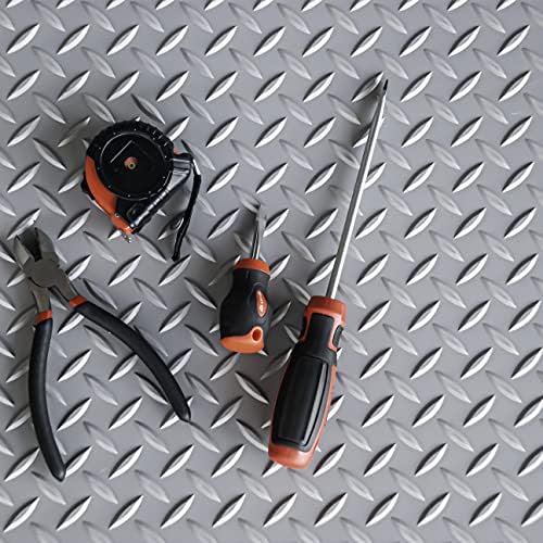 Workforce Vinyl Diamond Plate Commercial Grade Matting, Heavy Duty Floor Mat - Image 5