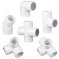 Xuniea 42 Pieces 1 Inch PVC Pipe Fittings Elbow Set Tent Connection Tee Heavy by Xuniea