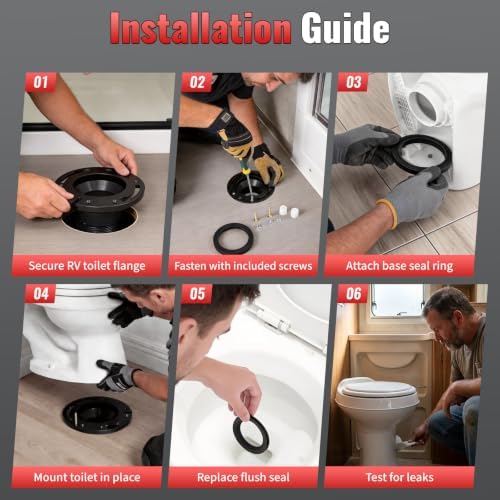 3IN RV Toilet Flange with Seal Kit Compatible with Dometic 300 310 320 - Image 6