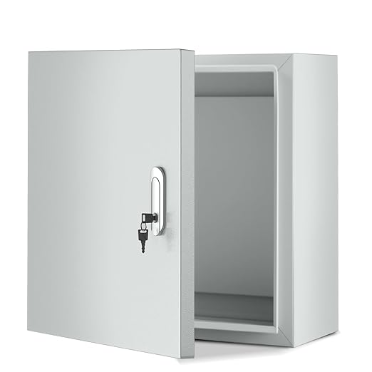 12" x 10" x 6" Heavy Duty Steel Electrical Enclosure, Outdoor Weatherproof Wall by Unknown