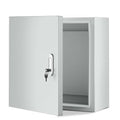 Steel Electrical Enclosure, Lockable Lid & Integrated Mounting Plate by Unknown