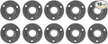 10 Pack 3/4 Inches Industrial Malleable Cast Iron Floor Flange by NIUBIDINDUSTRIALFURNITUR