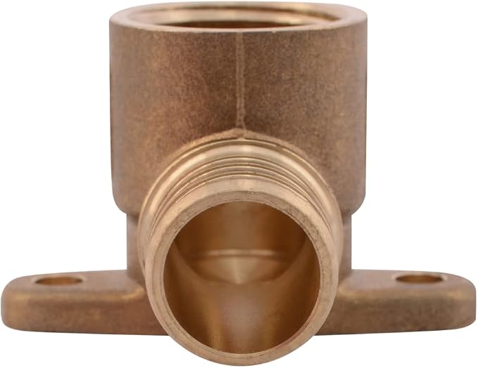 SharkBite 1/2 PEX Pipe x 1/2 Inch FNPT Crimp 90 Degree Drop Ear Elbow, Brass - Image 7