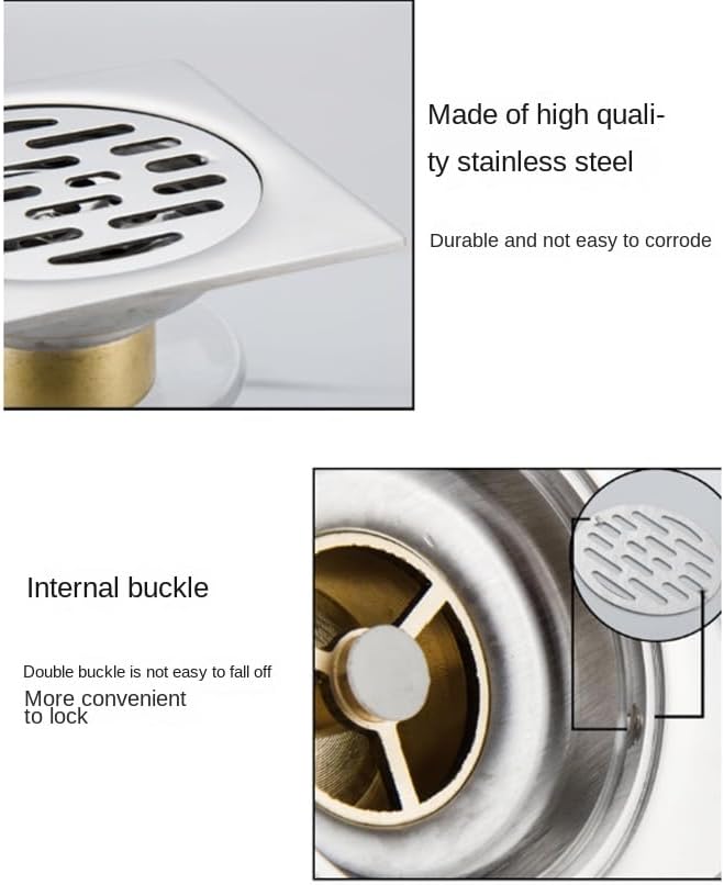 Shower Drainer 304 Stainless Steel Floor Drain - Image 7