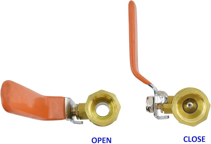 Brass Ball Valve Shut Off Switch 1/2" Female to 1/2" Female Heavy Duty Brass - Image 5