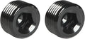 1/16 NPT Male Thread Allen Head Socket Pipe Plug Fitting Aluminum Black by Podavelle