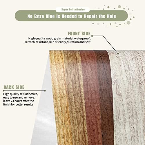 Besezx Wood Grain Repair Tape, 2.4" X15', Self Adhesive Wood Grain Repair Patch - Image 3