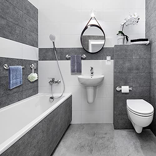 Nolimas 9 Inch Silver Bath Hand Towel Bar SUS 304 Stainless Steel Towel Rod - Image 2
