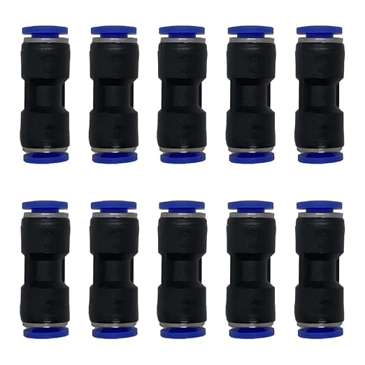 zjxed 3/16" OD x 3/16" OD Pneumatic quick Connector Push to Connect fittings by ROZESAZZ