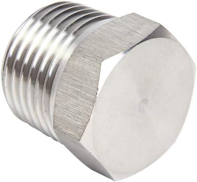 Joywayus 4Pcs Stainless Steel Outer Hex Thread Socket Pipe Plug Fitting 1/4" - Image 3