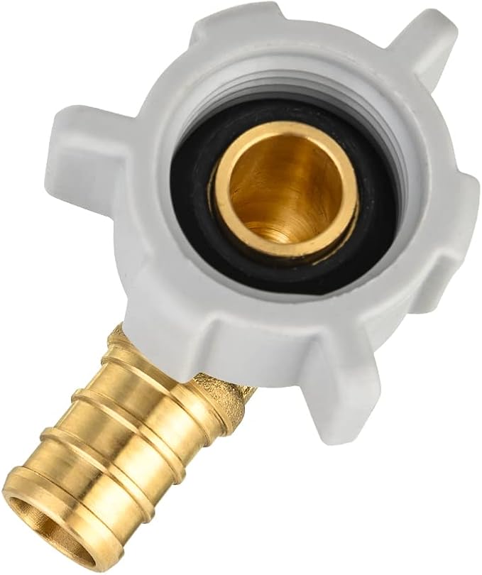 EFIELD 1/2" Pex x 1/2" Female NPT Swivel Elbow | Brass Barb Crimp Fittings - Image 5