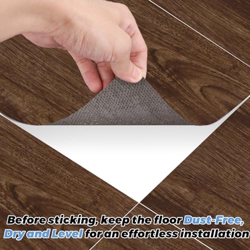 AKOLAFE 40 Sheet Vinyl Flooring 12 x 12 Peel and Stick Floor Tile Waterproof - Image 5