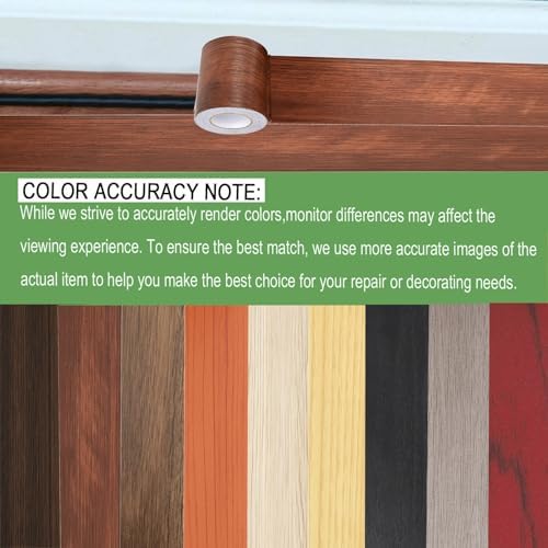 Wood Grain Repair Tape, 5.9 inch X 32ft Self Adhesive Wood Colored Tape - Image 2