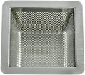GSW Stainless Steel Floor Sink Drain Basket Strainer 10”W x 10”L x 5”H by GSW