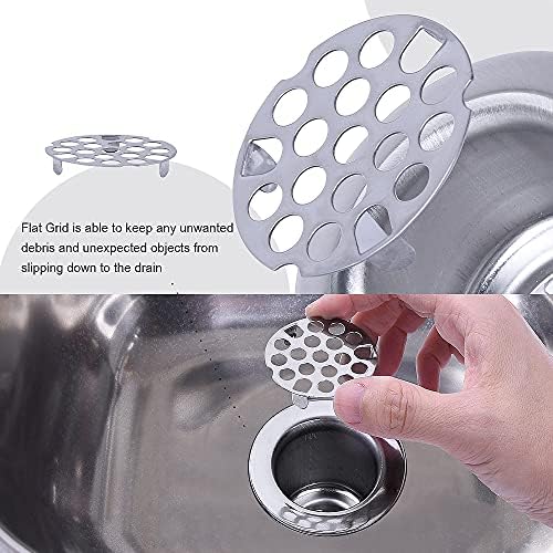 Stainless Steel Shower Strainer Assembly W/Flat Grid Strainer - Image 4