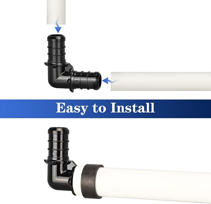 10pcs 3/4" Poly PPSU Barb Crimp PEX Elbow Fitting, No Lead | - Image 5
